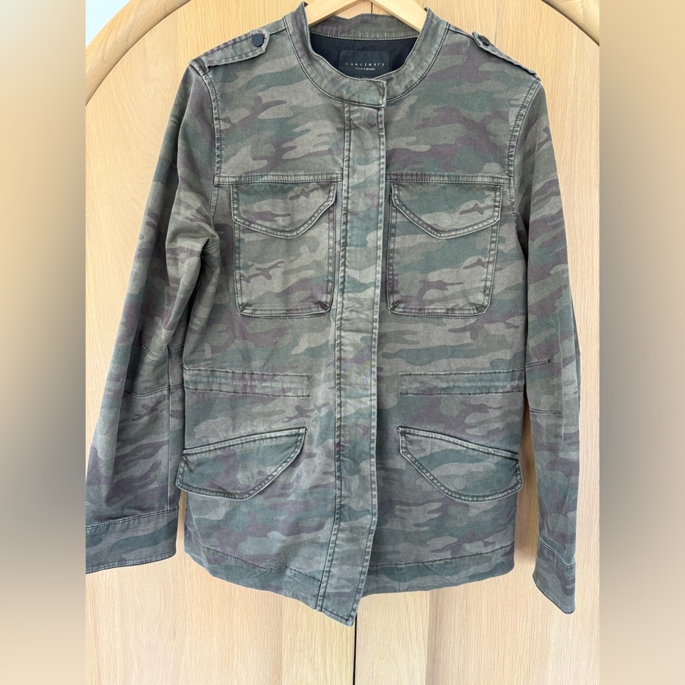 Sanctuary Camouflage Utility Jacket Size L